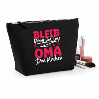 Kulturbeutel Bleib ruhig und lass Oma das machen 1 Liter Charcoal