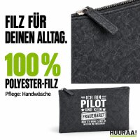 Kulturbeutel Bin Pilot kein Frauenarzt mal anschauen 1 Liter Charcoal