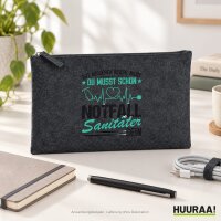 Kulturbeutel Gut aussehen reicht nicht Notfallsanitäter 1 Liter Charcoal