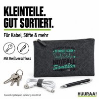 Kulturbeutel Gut aussehen reicht nicht Notfallsanitäter 1 Liter Charcoal