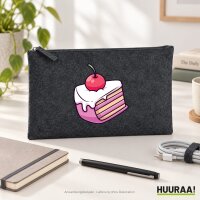 Kulturbeutel Kuchen Torte 1 Liter Charcoal