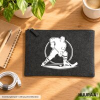 Kulturbeutel Eishockey Hockey 1 Liter Charcoal