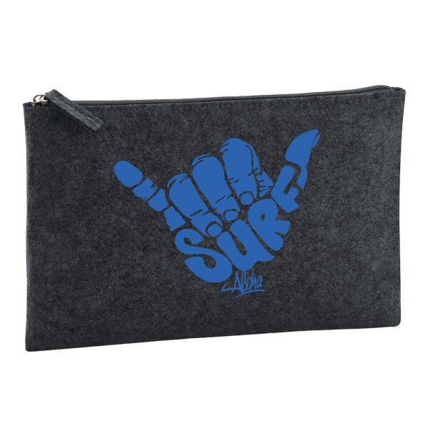 Kulturbeutel Hang Loose Surf Aloha 1 Liter Charcoal