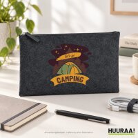 Kulturbeutel let´s go camping Zelt 1 Liter Charcoal