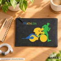 Kulturbeutel Triathlon Schwimmen, Radfahren und Laufen 1...