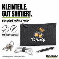 Kulturbeutel König Schützenfest 1 Liter Charcoal