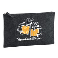 Kulturbeutel Tambourmajor Spielmannszug 1 Liter Charcoal