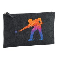 Kulturbeutel Billard Snooker 1 Liter Charcoal