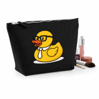 Kulturbeutel Quietscheente Büro Comic Gummiente 1 Liter Charcoal