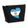Kulturbeutel Argentinien Flagge Herz 1 Liter Charcoal