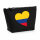 Kulturbeutel Kolumbien Flagge Herz 1 Liter Charcoal
