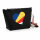 Kulturbeutel Seychellen Flagge Herz 1 Liter Charcoal