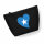 Kulturbeutel Somalia Flagge Herz 1 Liter Charcoal