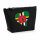 Kulturbeutel Dominica Flagge Herz 1 Liter Charcoal