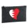 Kulturbeutel Bahrain Flagge Herz 1 Liter Charcoal