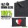 Kulturbeutel Bahrain Flagge Herz 1 Liter Charcoal