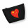 Kulturbeutel China Flagge Herz 1 Liter Charcoal