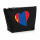 Kulturbeutel Mangolie Flagge Herz 1 Liter Charcoal