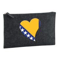 Kulturbeutel Bosnien und Herzegowina Flagge Herz 1 Liter...