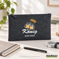 Kulturbeutel König 2027/28 Bierkrug Schüztenkönig 1 Liter Charcoal