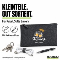 Kulturbeutel König 2027/28 Bierkrug Schüztenkönig 1 Liter Charcoal