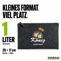 Kulturbeutel König 2028/29 Bierkrug Schüztenkönig 1 Liter Charcoal