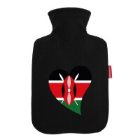 W&auml;rmflasche Kenia Flagge Herz