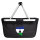 Einkaufskorb faltbar Lesotho Flagge Herz 20 Liter Black