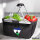 Einkaufskorb faltbar Lesotho Flagge Herz 20 Liter Black