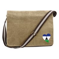 Umh&auml;ngetasche Lesotho Flagge Herz 14 Liter