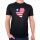 Herren T-Shirt Liberia Flagge Herz