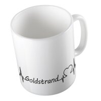Kaffeetasse Goldstrand Weiß 330ml