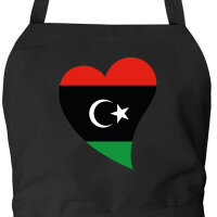 Sch&uuml;rze Libyen Flagge Herz