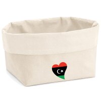 Organizer Libyen Flagge Herz