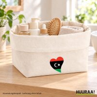 Organizer Libyen Flagge Herz