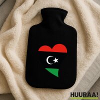 W&auml;rmflasche Libyen Flagge Herz