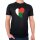 Herren T-Shirt Madagaskar Flagge Herz