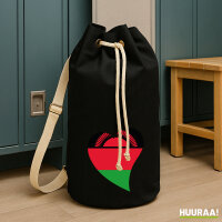 Seesack Malawi Flagge Herz 20 Liter Black