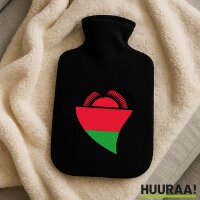 W&auml;rmflasche Malawi Flagge Herz
