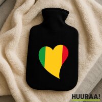 W&auml;rmflasche Mali Flagge Herz