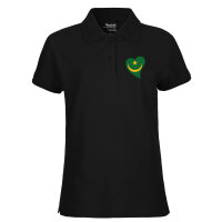 Damen Polo Shirt Mauretanien Flagge Herz
