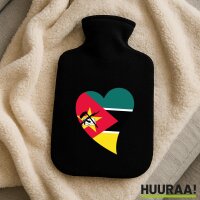 W&auml;rmflasche Mosambik Flagge Herz