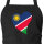 Schürze Namibia Flagge Herz