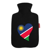 W&auml;rmflasche Namibia Flagge Herz