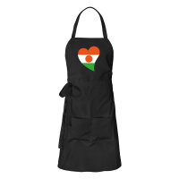 Sch&uuml;rze Niger Flagge Herz