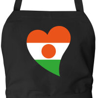 Sch&uuml;rze Niger Flagge Herz