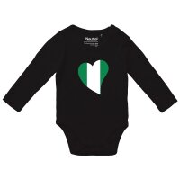 Baby Body Nigeria Flagge Herz