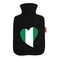 W&auml;rmflasche Nigeria Flagge Herz