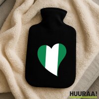 W&auml;rmflasche Nigeria Flagge Herz