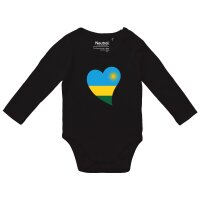 Baby Body Ruanda Flagge Herz